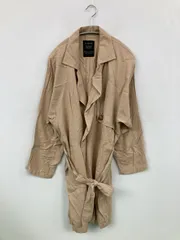 w closet ダブルクローゼット トレンチコート F ベージュ コットン 無地 ロング丈 フードなし レディース