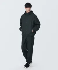 無印良品 MUJI WALKER 紳士 撥水ナイロンウィンドブレーカー ブラック XLのサムネイル