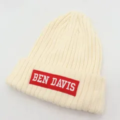 ベンデイビス ニットキャップ 帽子 ブランド ロゴ レディース メンズ ホワイト BEN DAVIS 【中古】のサムネイル