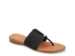 アンドレア アース レディース シューズ サンダル Andre Assous Nice Wedge Sandal Black ブラックのサムネイル