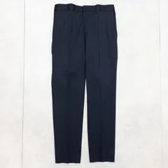 ◎Loro Piana  ロロピアーナ パンツ イージーパンツ チノパン スラックス センタープレス ウエストゴム コットン ネイビー イタリア製 メンズ 52 b01184のサムネイル