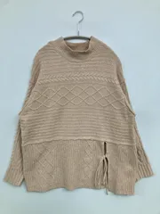 RAY CASSIN FAVORI レイカズンファヴォリ ニット/セーター F ベージュ ニット 無地 リボン ミドル丈 長袖 タートルネック/ハイネック レディースのサムネイル