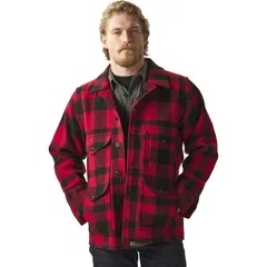 フィルソン メンズ アウター ジャケット・ブルゾン ジャケット Filson Mackinaw Cruiser Jacket Mens RedBlack ブラックのサムネイル