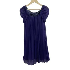 aimer(エメ) ワンピース サイズ9 M レディース美品  - パープル クルーネック/ノースリーブ/ひざ丈のサムネイル