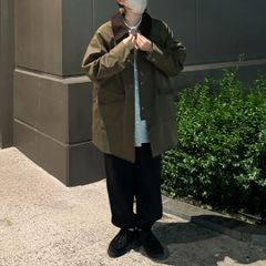 FASHIRU スタンドカラー カバーオール ジャケット ファシル ミリタリー 