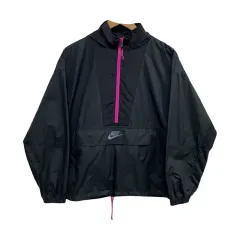 レディースL/NIKE ウーブン ハーフジップ フーデッド アノラックのサムネイル