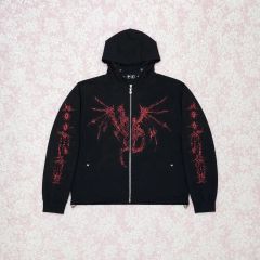 Thug Club サグクラブ ドラゴン スタッド ジップアップパーカー - メルカリ