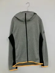 adidas アディダス パーカー S グレー ブランドロゴ その他総柄 ジップアップ 長袖 メンズ