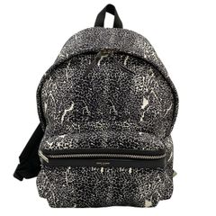 SAINT LAURENT PARIS Classic Hunter Backpack パック 326865 Black x White