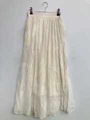Heather ヘザー ロングスカート F アイボリー レディース