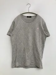 BURBERRY BLACK LABEL バーバリーブラックレーベル Tシャツ/カットソー 2 グレー ワンポイント その他総柄 ミドル丈 半袖 クルーネック(丸首) メンズ