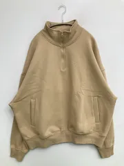 ZARA ザラ スウェット XL ベージュ コットン 裏起毛 無地 長袖 メンズ