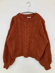Pair Pair ペアペア ニット/セーター F ブラウン ニット 無地 ショート丈 長袖 クルーネック(丸首) レディースのサムネイル