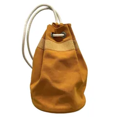 HERMES(エルメス) ワンショルダーバッグ サックマリーンレシーフキャンバス オレンジ×アイボリー シルバー金具のサムネイル