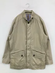 SIMPLE LIFE シンプルライフ ブルゾン M ベージュ 無地 ミドル丈 フードなし ジップアップ ボタン留め メンズのサムネイル