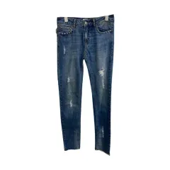 レディース Mサイズ / ZADIG&VOLTAIRE ザディグ・エ・ヴォルテール スタッズ装飾 ダメージスキニー デニム パンツのサムネイル
