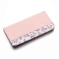 KNUTe スマホケース iPhone16e用/iPhone17e用 花柄 手帳型 ケース カバー ベルト無し フタぴた 蓋ピタ スタンド ストラップホール フラワー マグネット flower ip16e（シルキーピンク）のサムネイル