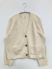 UNIQLO ユニクロ カーディガン/ボレロ L アイボリー ウール・ニット ナイロン 無地 ショート丈 長袖 レディース