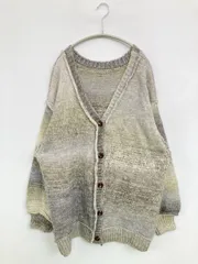 Kastane カスタネ カーディガン/ボレロ F グレー ウール・ニット ナイロン ボーダー柄 ミドル丈 長袖 レディース