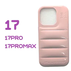 iPhone17 17PRO 17PROMAX ケース スマホカバー ダウンジャケット 濃いピンク バレリーナ のサムネイル