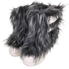 イエロー YELLO baby wolf short boots ファーブーツ レディース  Sのサムネイル