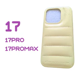 iPhone17 17PRO 17PROMAX ケース スマホカバー ダウンジャケット イエロー バターポップコーンのサムネイル