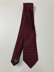 GUCCI ネクタイ ボルドー ドット柄 クレストロゴ - メルカリ