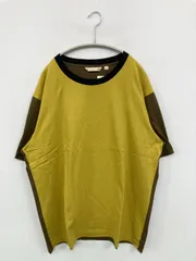 MARNI × UNIQLO マルニユニクロ Tシャツ/カットソー XL イエロー 無地 ミドル丈 半袖 クルーネック(丸首) メンズ