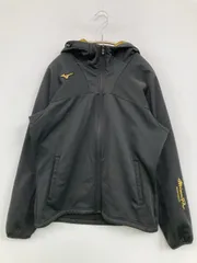 MIZUNO ミズノ ブルゾン M ブラック 無地 ワンポイント ブランドロゴ ミドル丈 フードあり ジップアップ メンズ レディースのサムネイル