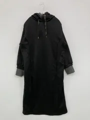 ノーカラーコート M ブラック レディース