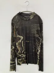 HARE ハレ Tシャツ/カットソー F ブラック その他総柄 長袖 ミドル丈 タートルネック/ハイネック メンズのサムネイル