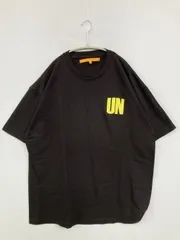 UNION ユニオン Tシャツ/カットソー Ⅳ ブラック ロング丈 前面プリント バックプリント ブランドロゴ 半袖 クルーネック(丸首) メンズ レディースのサムネイル