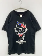 GRAND CANYON Tシャツ/カットソー M ブラック 前面プリント ブランドロゴ ミドル丈 半袖 クルーネック(丸首) メンズ レディースのサムネイル