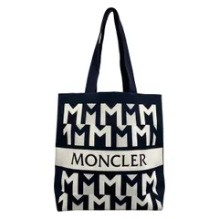 MONCLER(モンクレール) トートバッグ ニットトート I209A5D00009 ネイビー×白のサムネイル