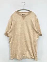 LOOPWHEELER Tシャツ/カットソー LARGE ベージュ 無地 ミドル丈 半袖 クルーネック(丸首) メンズのサムネイル