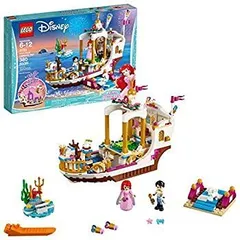 【中古】(非常に良い)LEGO ディズニー プリンセス アリエル ロイヤル セレブレーション ボート 41153 子供用おもちゃ 組み立てセット (380ピース)