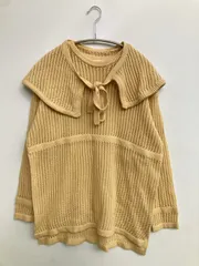 socolla ニット/セーター 2 ベージュ ウール・ニット 無地 リボン ミドル丈 長袖 クルーネック(丸首) レディースのサムネイル