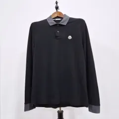 モンクレール ブラック コットン ピケ Tシャツのサムネイル