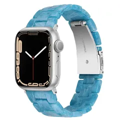 新品 対応 Appe Watch バンド 樹脂製 調整可能 防水防汗 お洒落 傷防止 軽量 アップルウォッチ 38ミリ ベルト 専用 かわいい 交換バングル ビジネス Apple Watch バンド 38mm マーブルブルー