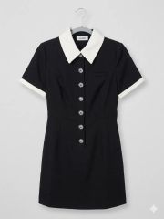 Short Sleeve Polo Dress herlipto Sサイズ - メルカリ