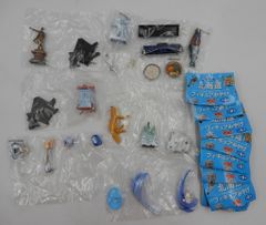 ミニチュア 漁船漁師3種類のフィギュア 4点セット盆栽 苔玉 ジオラマ用 