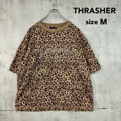 THRASHER スラッシャー M レオパード Tシャツ ロゴプリント 半袖 カットソー クルーネック ゆるダボ オーバーサイズ スケート ストリート ファッション テンション 高まる スケーター ブランド スタイル 合わせやすい デイリー ★ ■◆のサムネイル