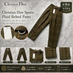 【Brand New with Tags】Christian Dior SPORTS Checkered Slacks Pants M Women's Golf Wear