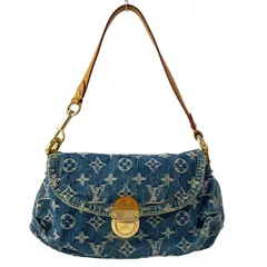LOUIS VUITTON(ルイヴィトン) ショルダーバッグ モノグラムデニム ミニ・プリーティ M95050 ブルー コットン、レザーのサムネイル
