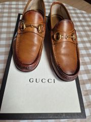 GUCCI ホースビット ローファー バーガンディ 6 - メルカリ
