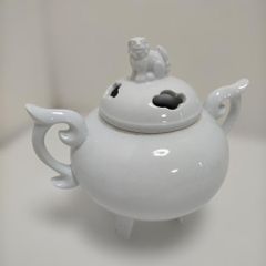 Demain 白猫 金彩 陶器 鉢カバー イタリア ネコ 入れ物 プランター Demain 白猫 金彩 陶器 鉢カバー イタリア ネコ 入れ物 プランター