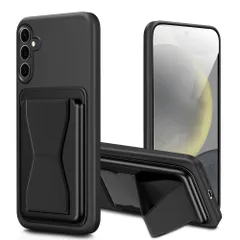 対応 Galaxy S25 5G ケース カード収納 スタンド付き ギャラクシーS25 スマホケース バンド付き スタンド機能 耐久 滑り止め 黑のサムネイル