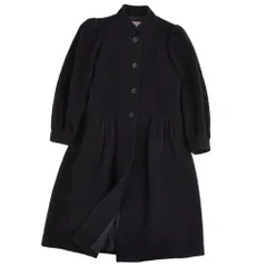 上品✨イヴサンローラン ワンピースコート リボンベルト Aライン ウール 黒 2026年最新】Yves Saint Laurent レディース ロングコートの人気