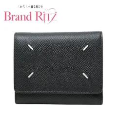 中古 マルタンマルジェラ 4ステッチ 三つ折り財布 ブラック レザー レディース MARTIN MARGIELA 【送料無料】【名谷店】のサムネイル