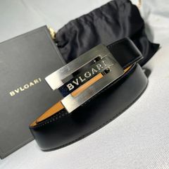 未使用品 ブルガリ アショーマ リバーシブル レザーベルト 44/110